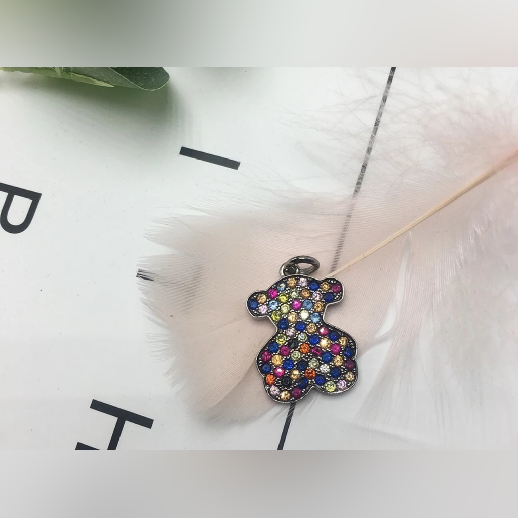 - Pendant Dark Silver 925 With Spinel